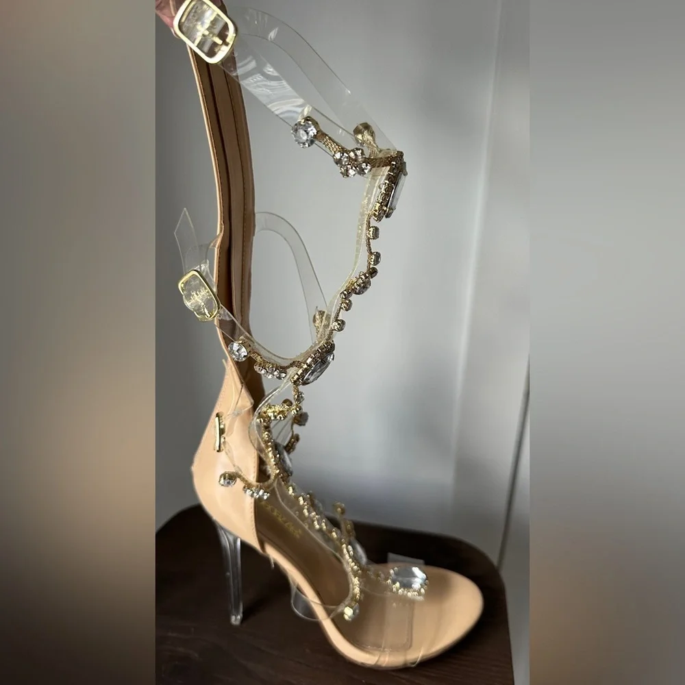 Crystal-Embellished Gladiator Heel - Picture 5 of 9